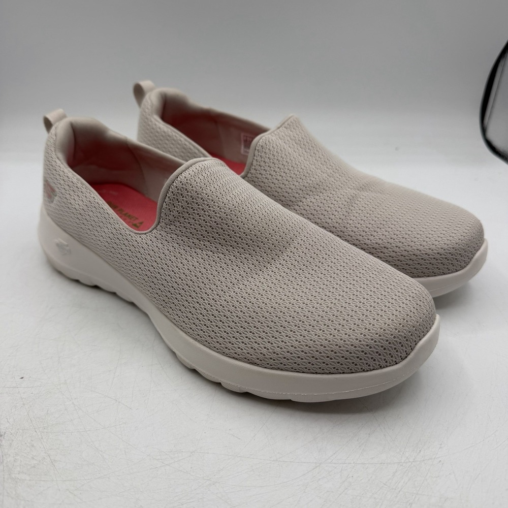 Skechers Womens Go Walk Joy-Aurora Shoes Womens 9 Natural Slip On Sneaker 124637